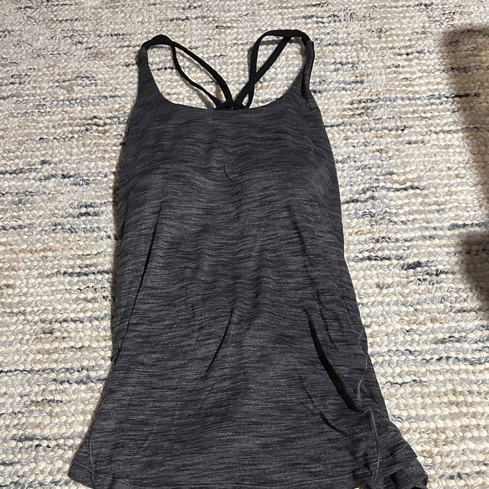 Lululemon Athletica Charcoal Strappy Tank
